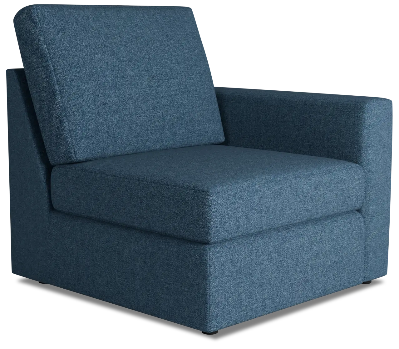 Citymod Blue Fabric Right Chair Citymod Blue Fabric Right Chair