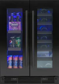 Xo Appliance 24 Serives Wine/beverage Center Black Glass Beverage Center
