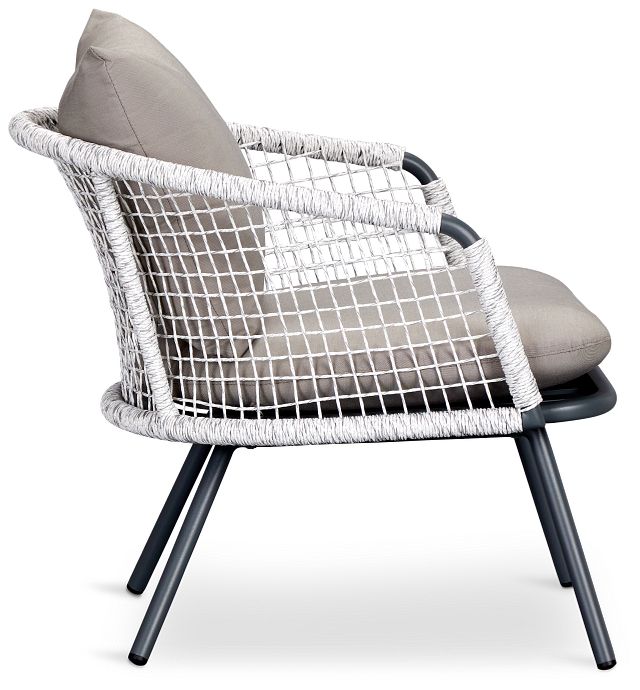 Malaga Gray Woven Arm Chair