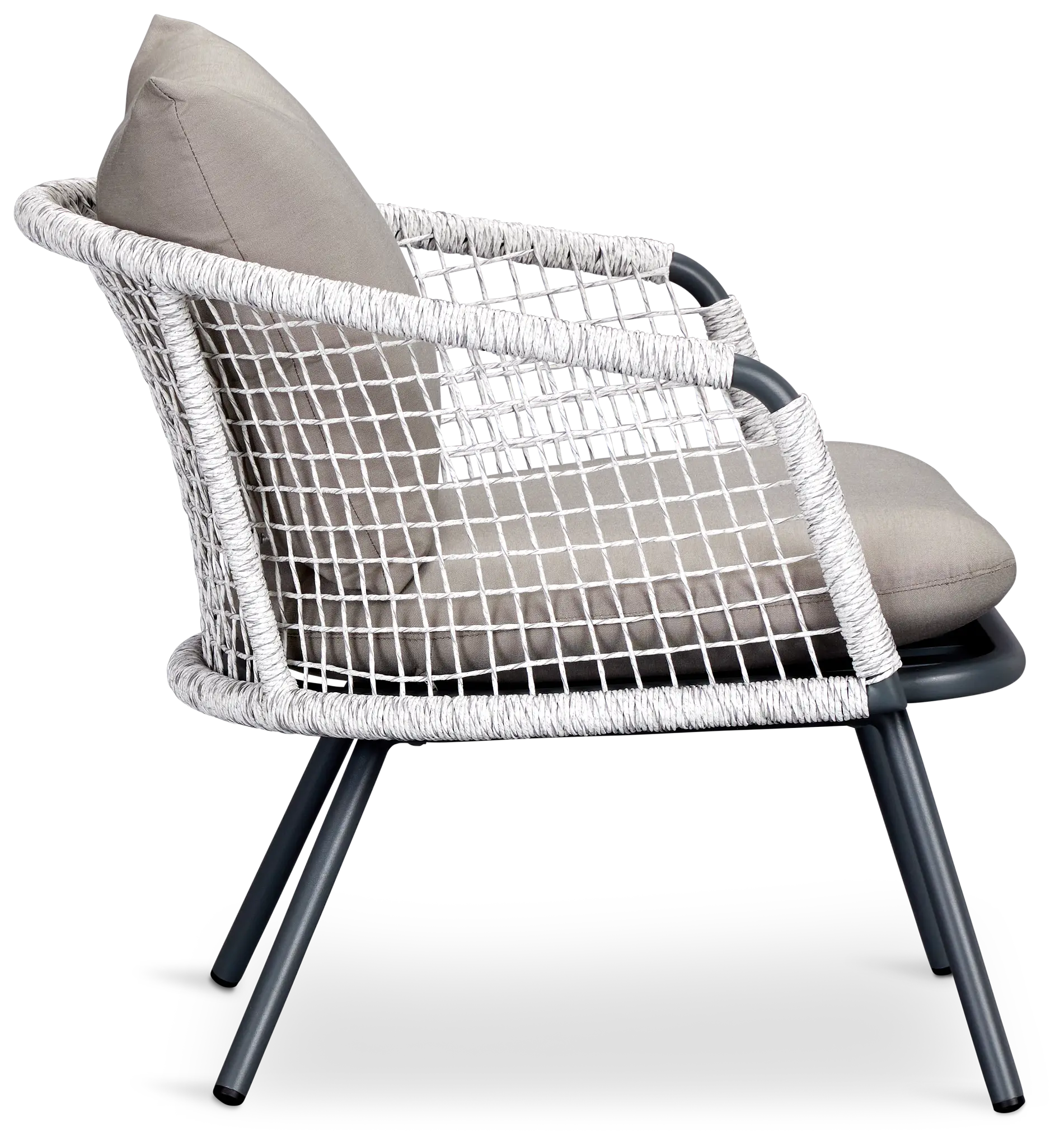 Malaga Gray Woven Arm Chair Malaga Gray Woven Arm Chair