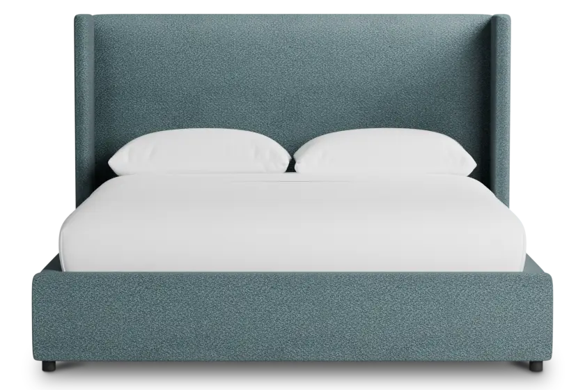 Captiva Sutton Blue 48" Upholstered Shelter Bed Captiva Sutton Blue 48" Upholstered Shelter Bed