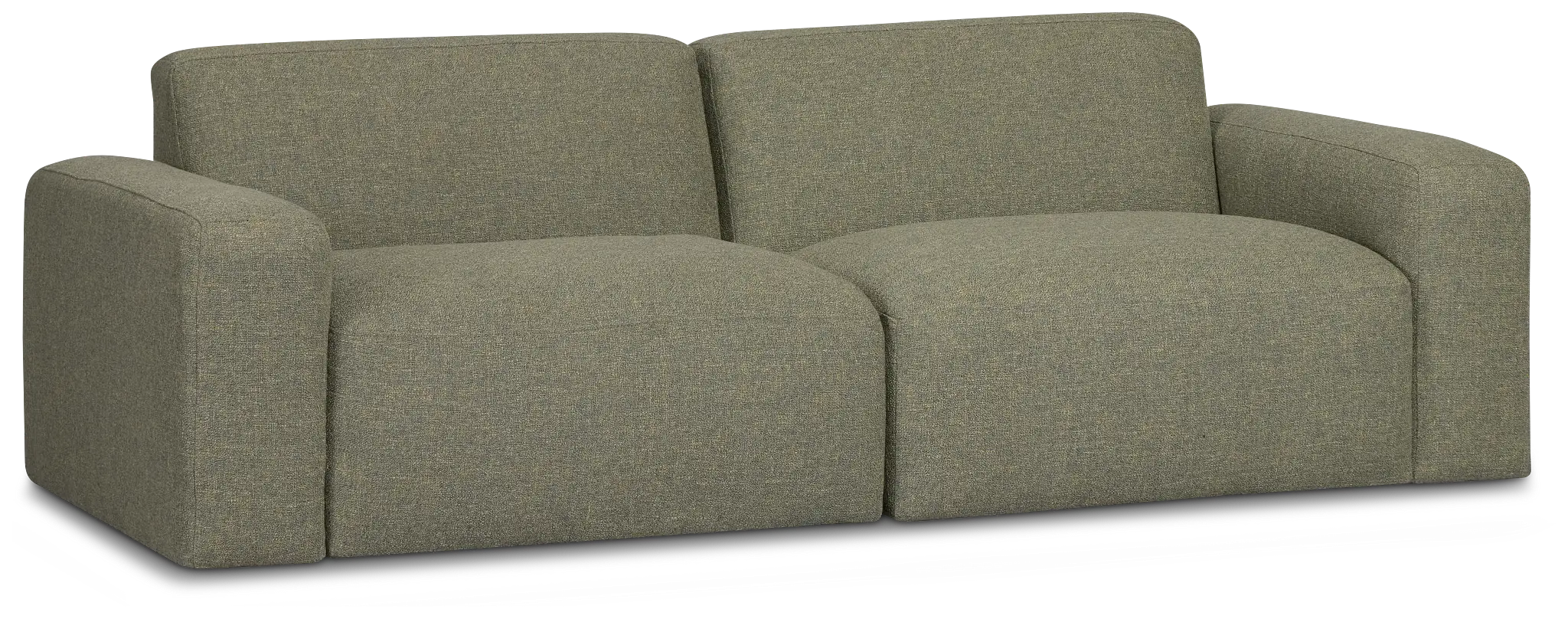 Baylor Green Fabric 2-piece Modular Sofa Baylor Green Fabric 2-piece Modular Sofa