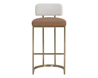 Faye Brown 30" Upholstered Barstool