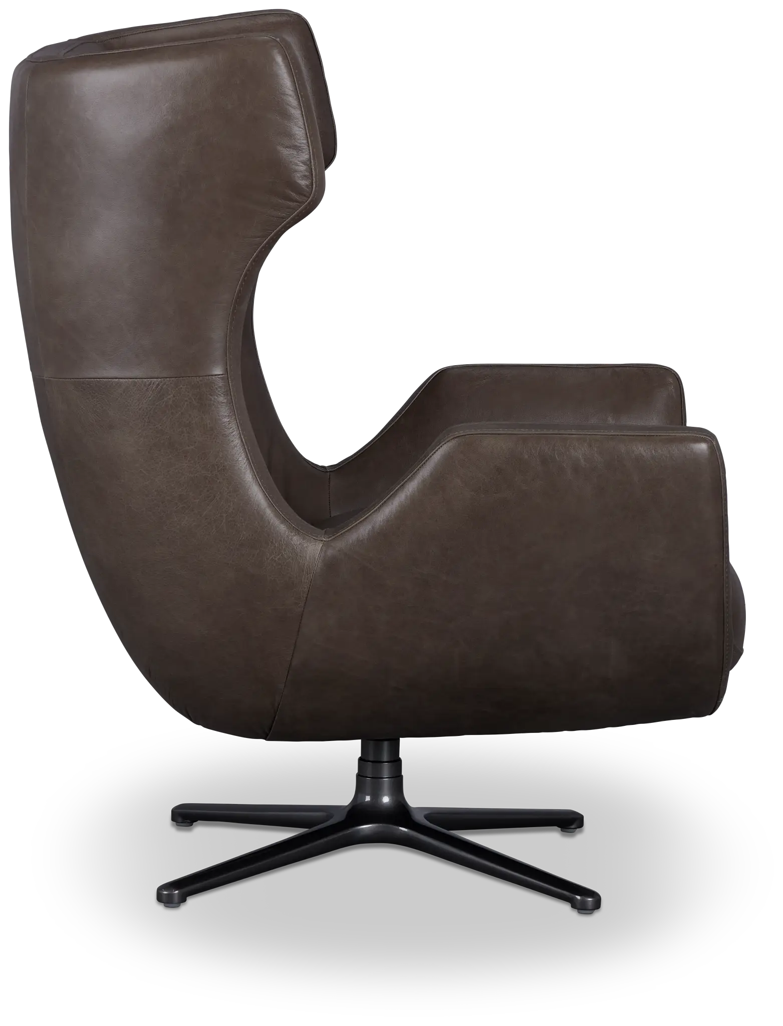 Penn Dark Gray Leather Swivel Accent Chair Penn Dark Gray Leather Swivel Accent Chair
