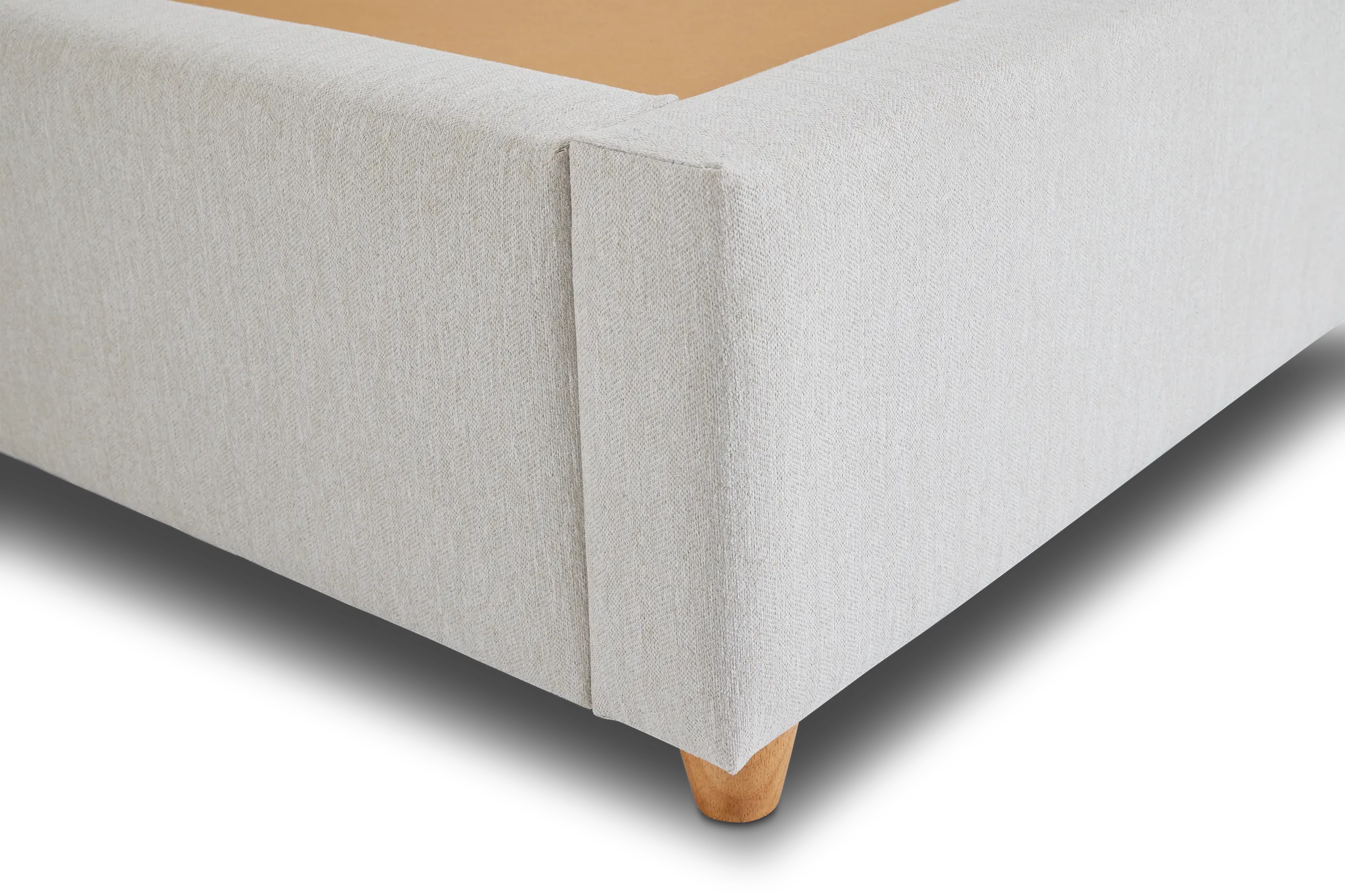 Chelsea Light Beige Uph Platform Bed