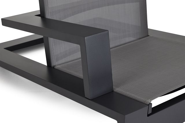 Linear Dark Gray Ledge Pool Chair