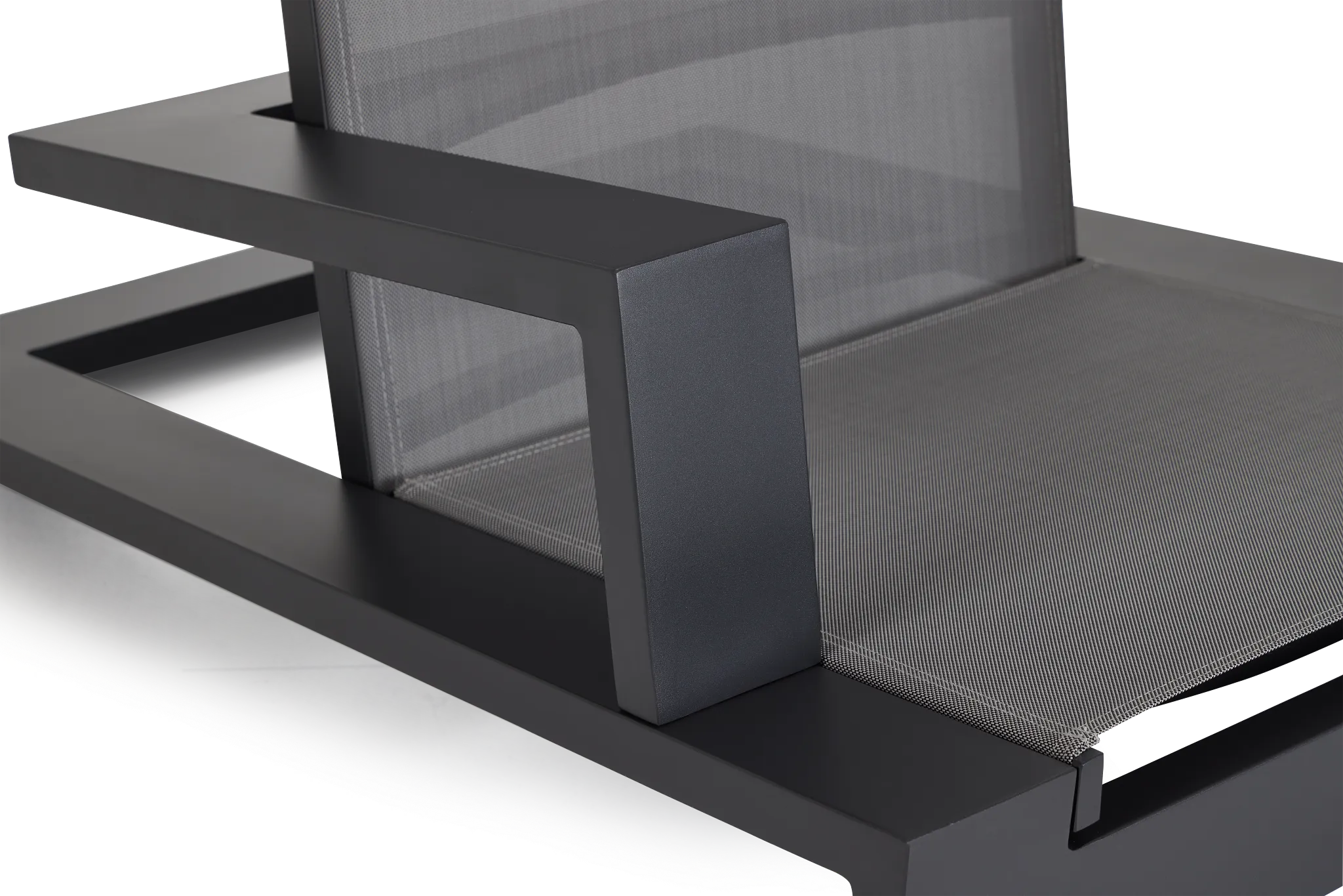 Linear Dark Gray Ledge Pool Chair