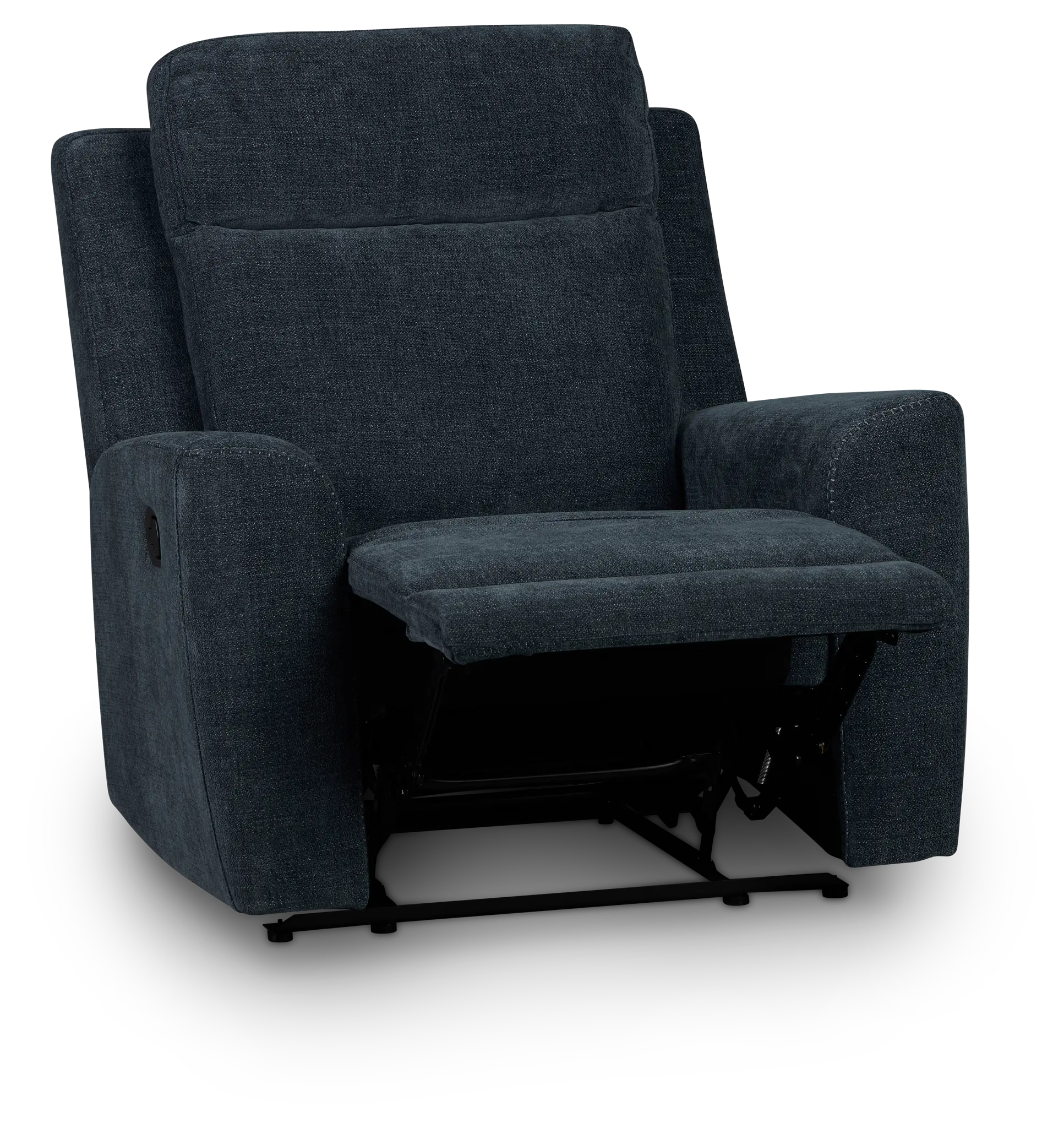 Dean Dark Blue Fabric Recliner Dean Dark Blue Fabric Recliner