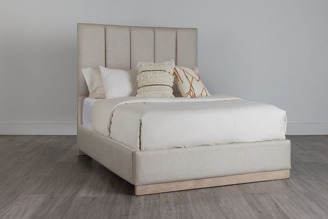 Caldwell Light Tone Uph Platform Bed