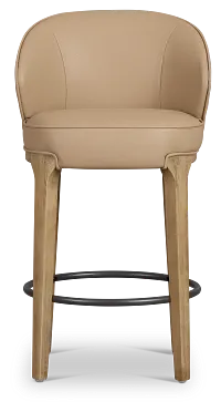 Libby Taupemicro 24" Upholstered Barstool