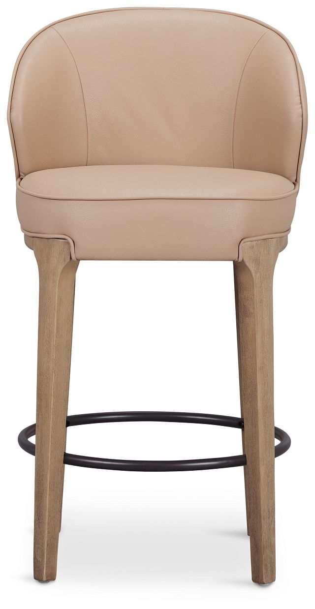Libby Taupemicro 24" Upholstered Barstool