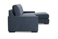 Edgewater Elevation Dark Blue Right Chaise Sectional