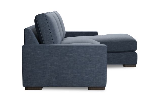 Edgewater Elevation Dark Blue Right Chaise Sectional