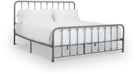 Rory Gray Metal Panel Bed