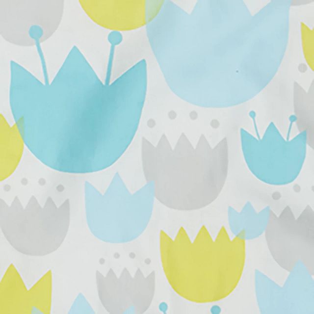Tulip Light Blue 5 Piece Crib Bedding Set