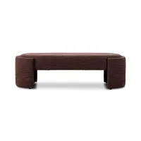 Four Hands Onya Brown Uph Bench