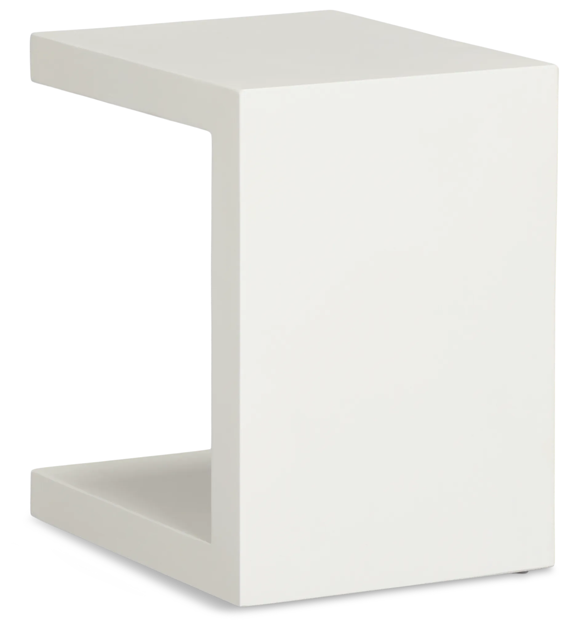 Brio White Square End Table