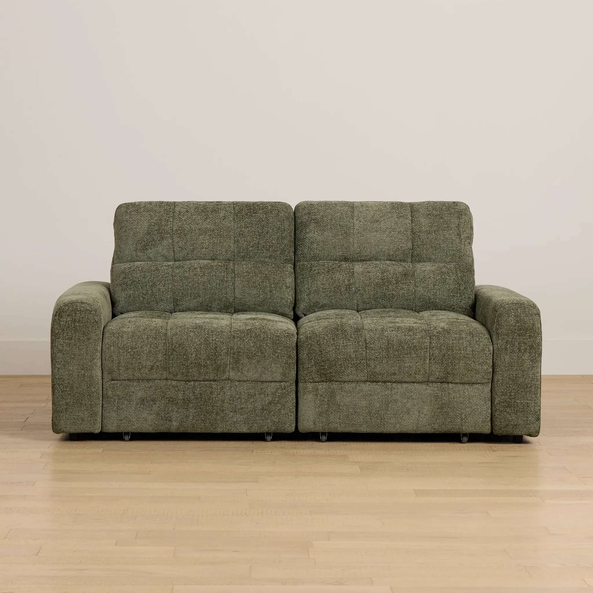 Hendrix Green Fabric Power Extension Chaise Sofa Hendrix Green Fabric Power Extension Chaise Sofa