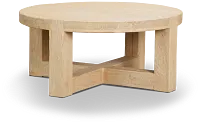 Clarisa Light Tone Round Coffee Table