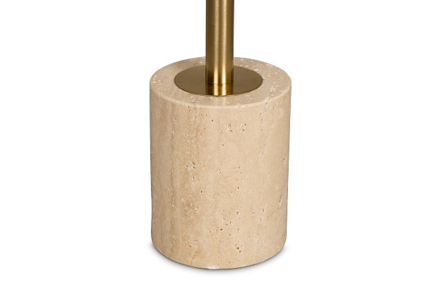 Vaihere Ivory Stone Accent Table