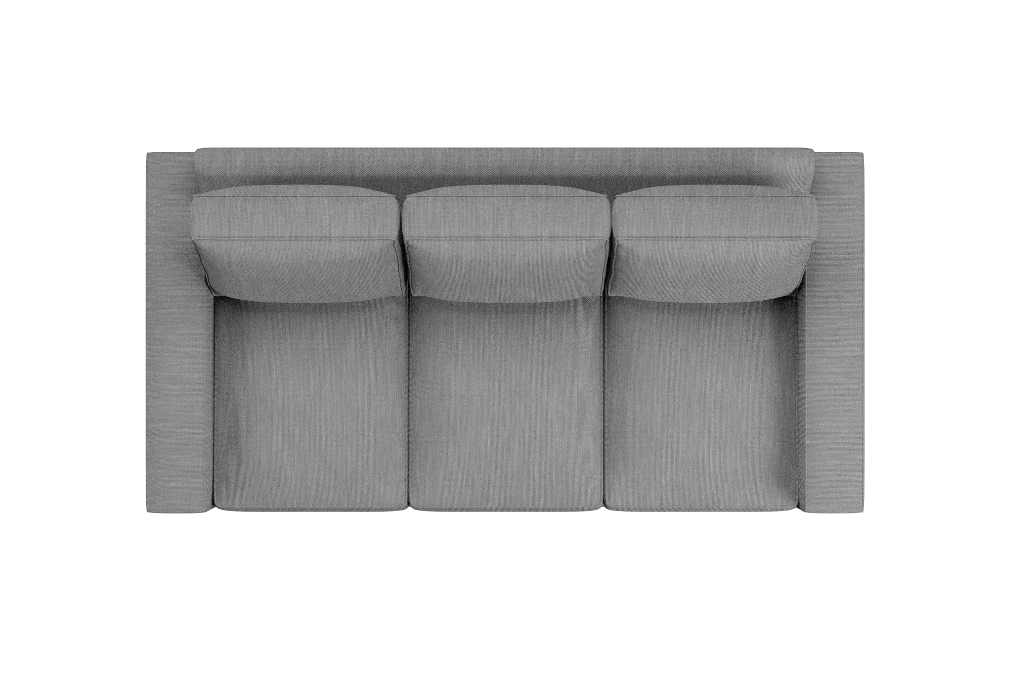 Edgewater Revenue Gray 84" Sofa W/ 3 Cushions