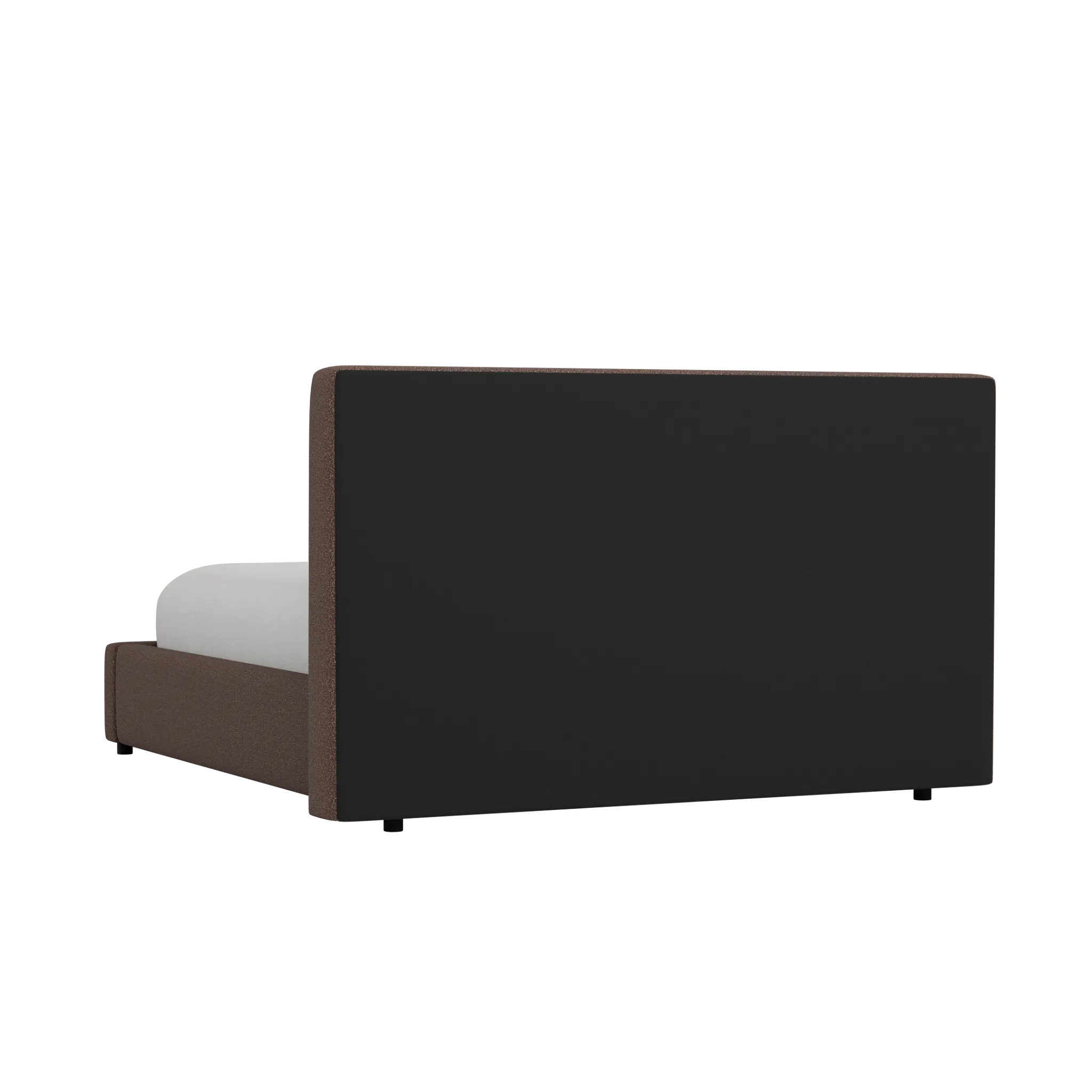 Grayton Elite Dark Brown 44" Upholstered Platform Bed