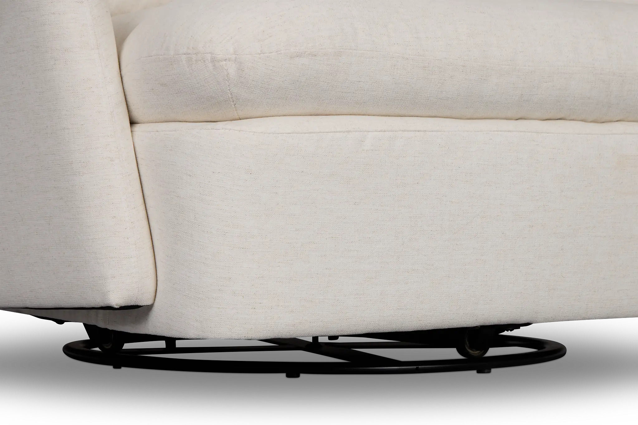Serena White Fabric Swivel Chair Serena White Fabric Swivel Chair