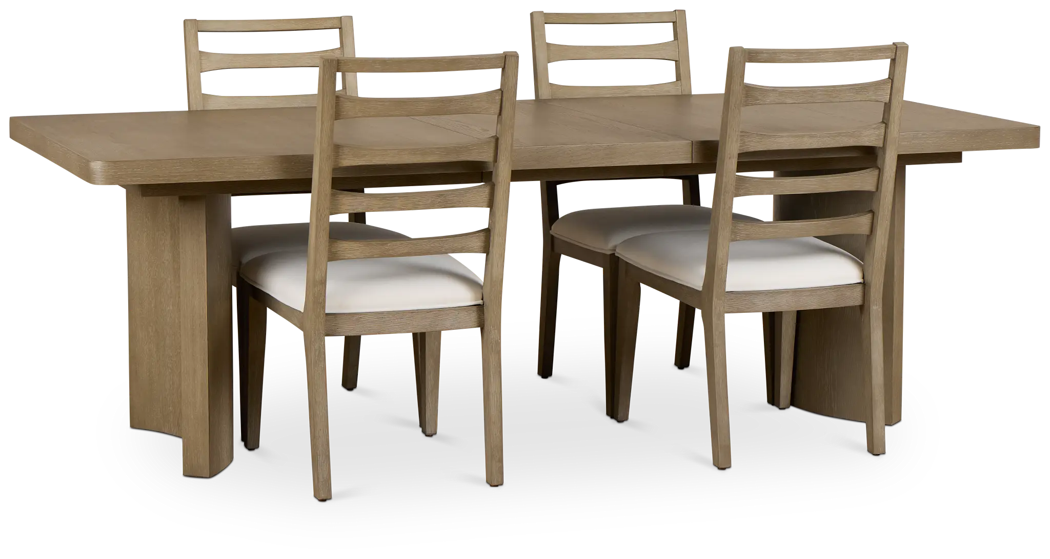 Soho Light Tone Rectangular Table & 4 Wood Chairs Soho Light Tone Rectangular Table & 4 Wood Chairs