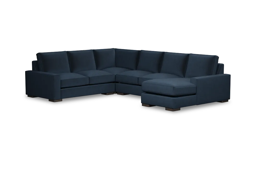 Edgewater Joya Dark Blue Medium Right Chaise Sectional