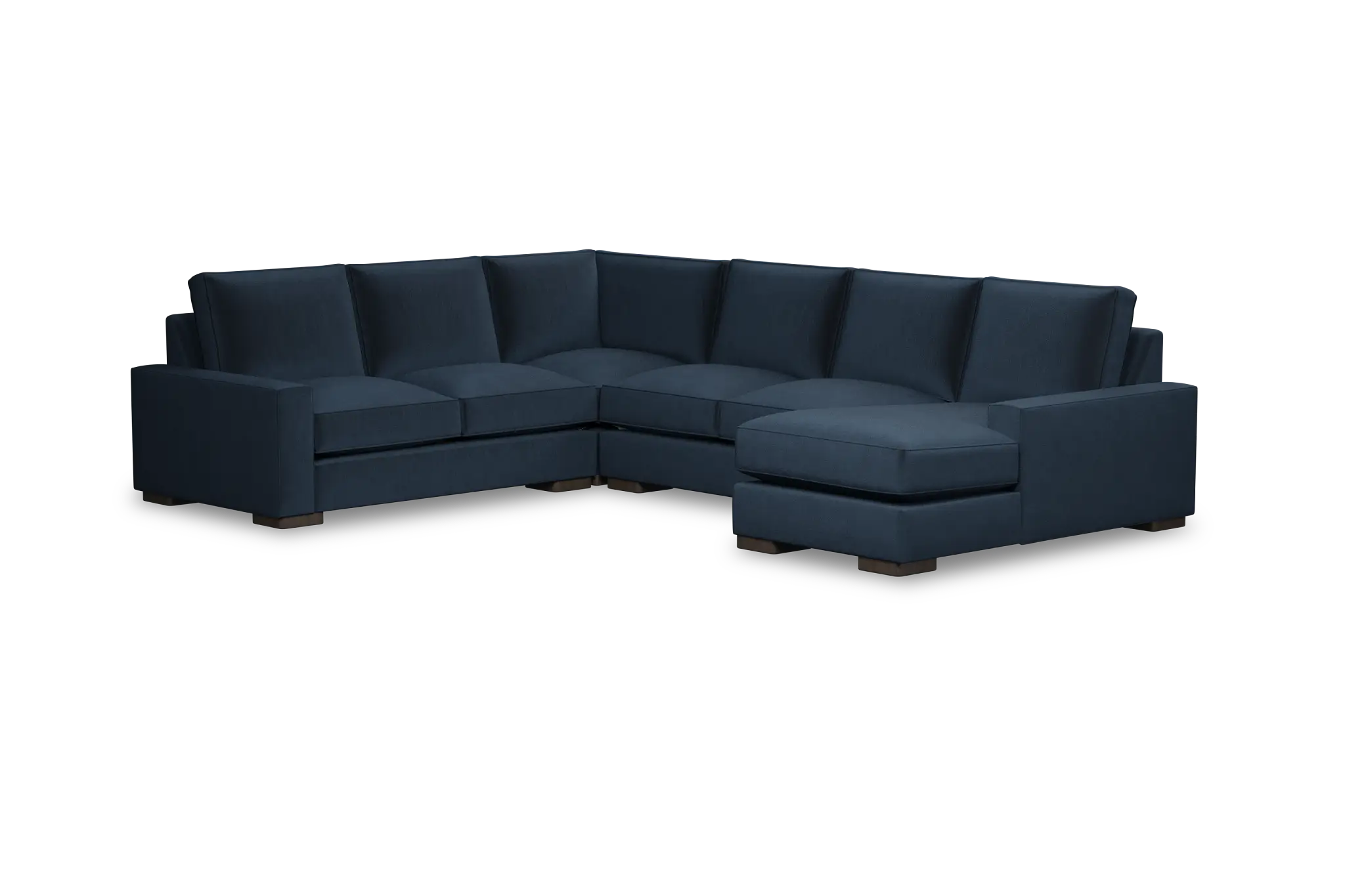 Edgewater Joya Dark Blue Medium Right Chaise Sectional Edgewater Joya Dark Blue Medium Right Chaise Sectional
