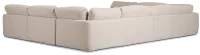 Jules Ivory Velvet 8-piece Modular Sectional