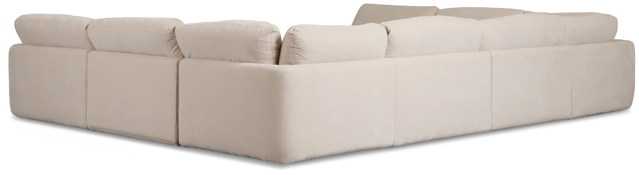 Jules Ivory Velvet 8-piece Modular Sectional