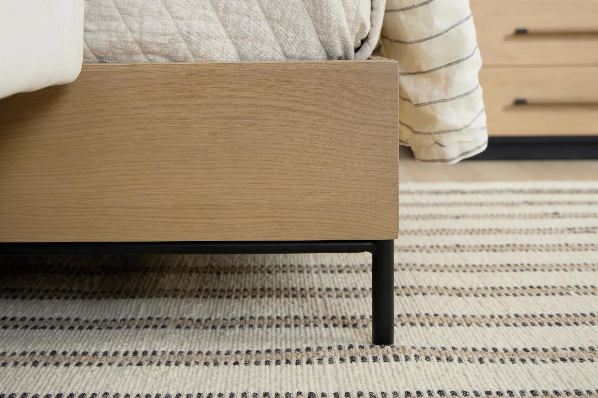 Highland Light Tone Panel Bed