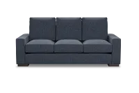 Edgewater Maguire Blue 84" Sofa W/ 3 Cushions