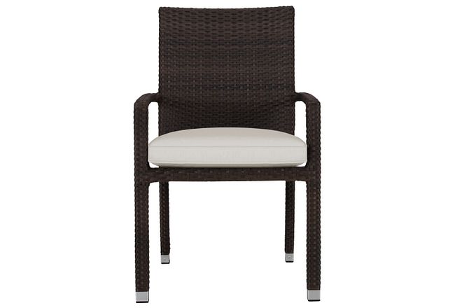 Zen White Arm Chair