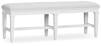 Cape Cod Ivory Upholstered Dining Bench