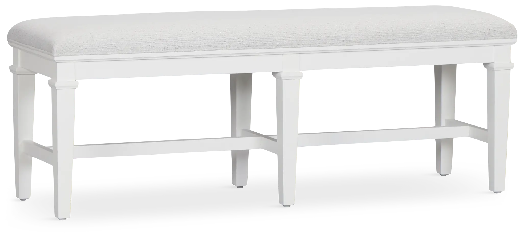 Cape Cod Ivory Upholstered Dining Bench Cape Cod Ivory Upholstered Dining Bench