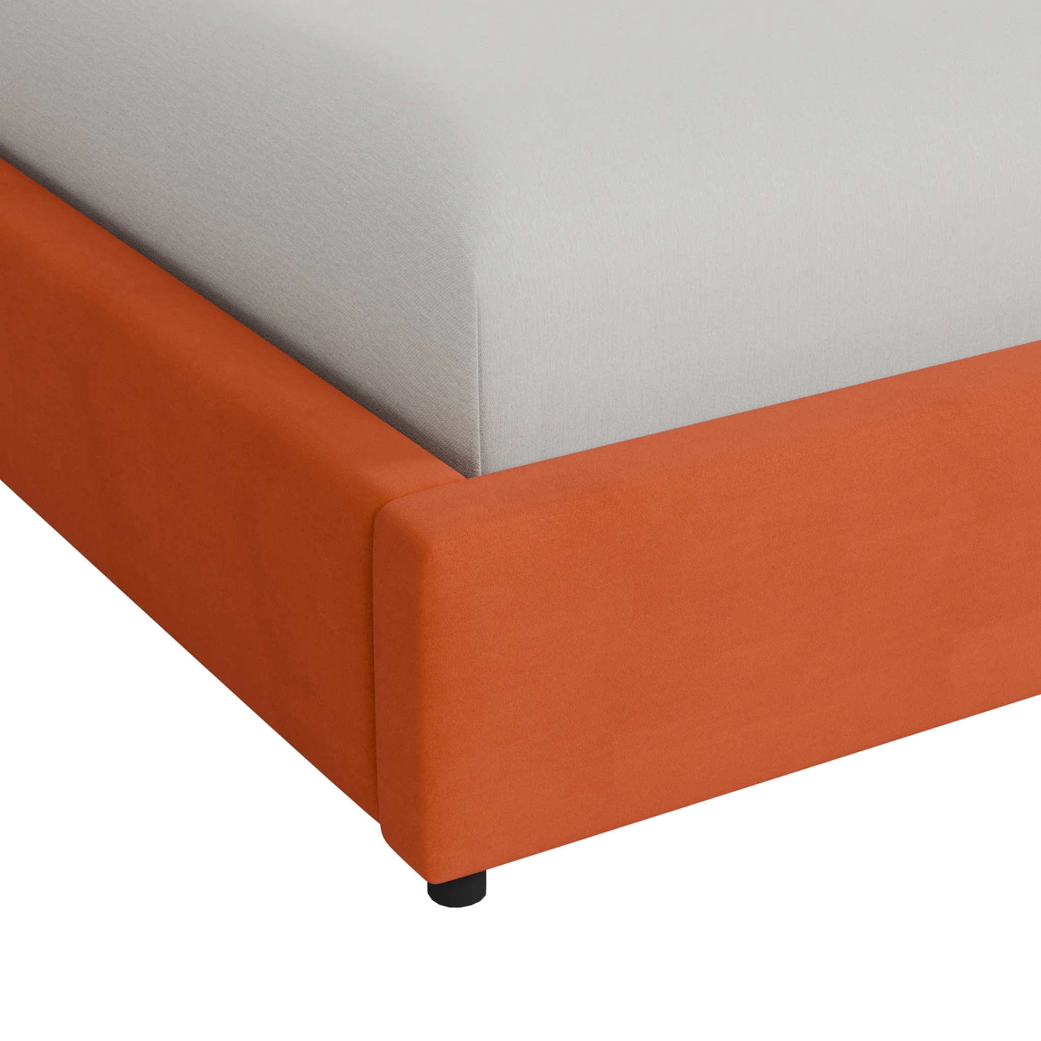 Grayton Joya Orange 54" Upholstered Platform Bed