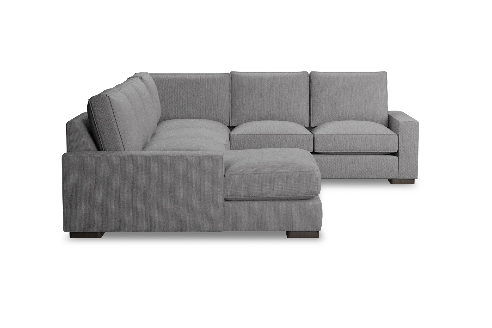 Edgewater Revenue Gray Medium Left Chaise Sectional