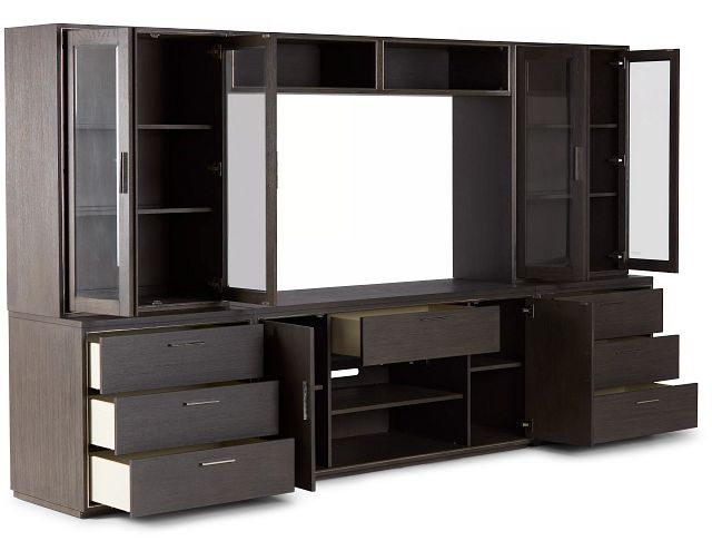 Highline Dark Tone Drawer Entertainment Wall