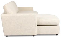 Maxwell Light Gray Fabric Right Chaise Sectional