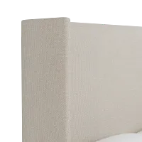 Captiva Suave Beige 60" Upholstered Shelter Bed