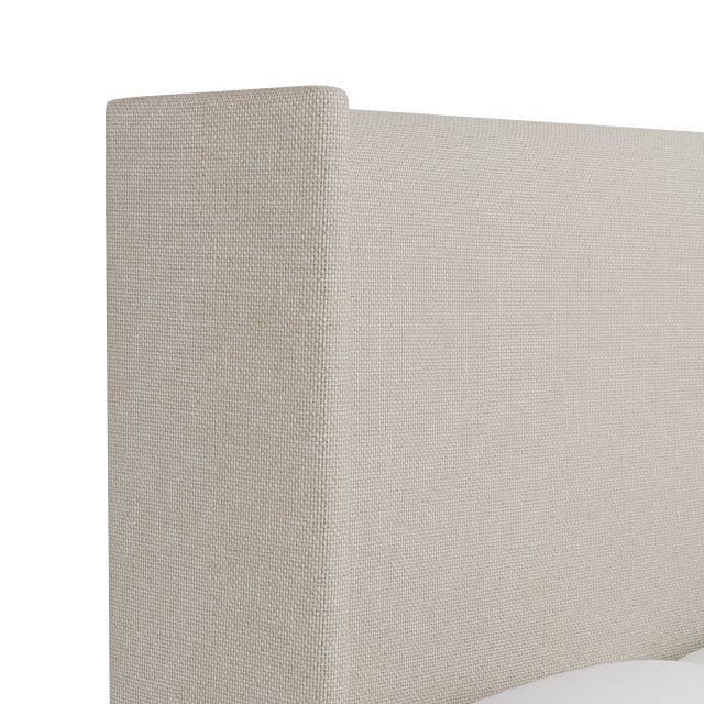 Captiva Suave Beige 60" Upholstered Shelter Bed