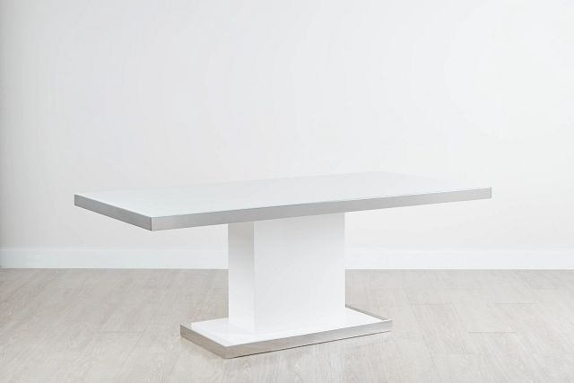 Miami White 78" Rectangular Table