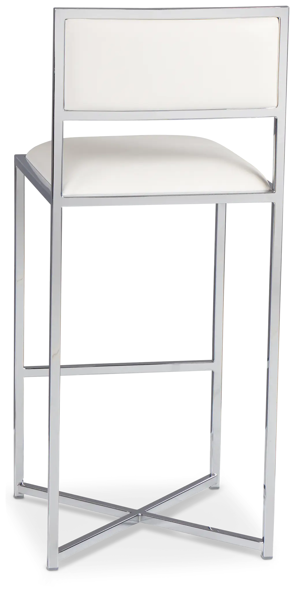 Amalfi Whitestnl Steel 30" Upholstered Barstool Amalfi Whitestnl Steel 30" Upholstered Barstool