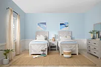 Delray White Panel Bed