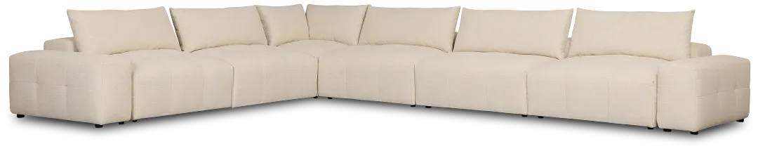 Remi Light Beige Fabric 8-piece Modular Sectional