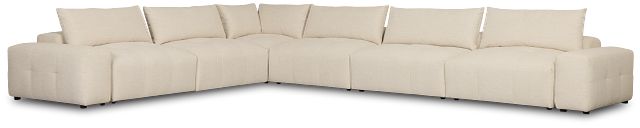 Remi Light Beige Fabric 8-piece Modular Sectional