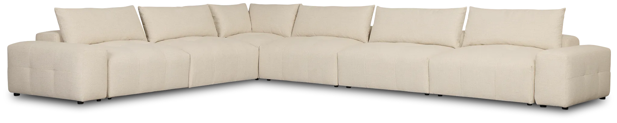Remi Light Beige Fabric 8-piece Modular Sectional