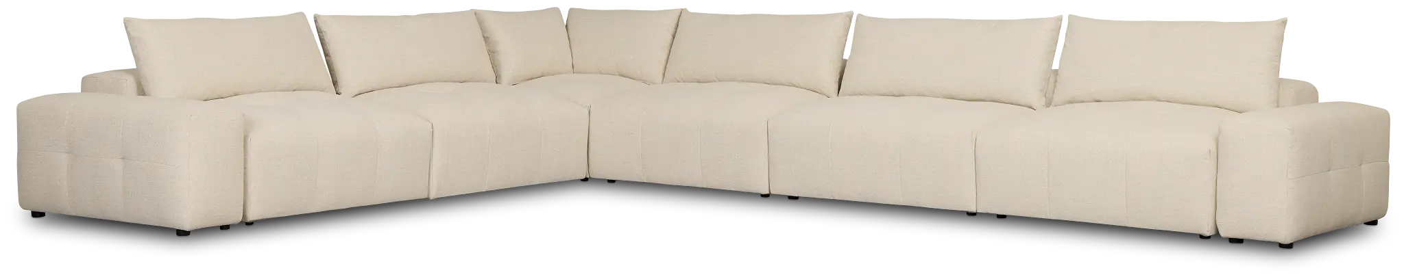 Remi Light Beige Fabric 8-piece Modular Sectional Remi Light Beige Fabric 8-piece Modular Sectional